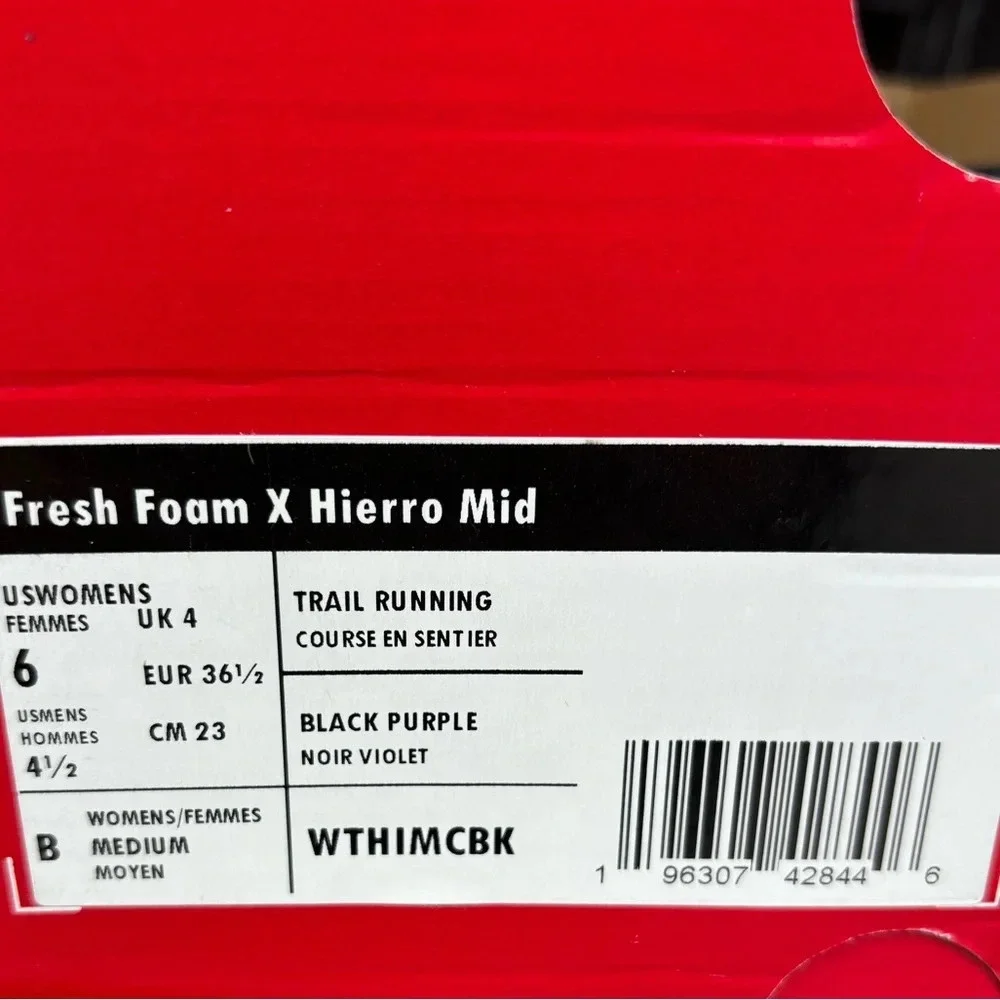 New Balance Women's Size US 9 Fresh Foam x Hierro HT - Picture 12 of 12